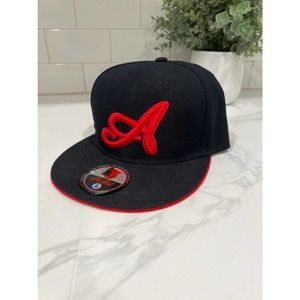 Atlanta Braves baseball Hat ball cap fitted Size L Pit Bull